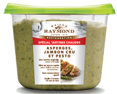 Asparagus, raw ham, pesto 750g