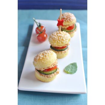 Mini-burgers with Crabmeat with 5 peppercorns