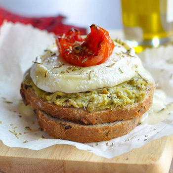 Rocamadour Crostini in papillote